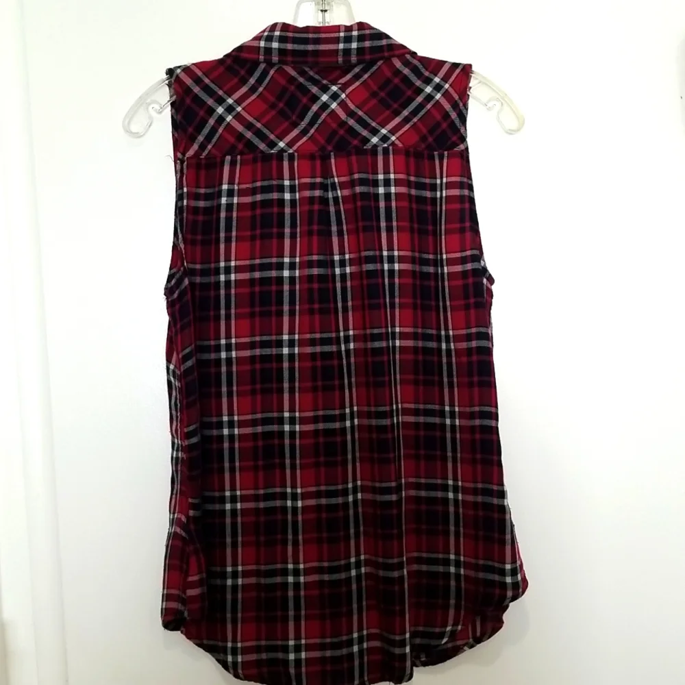 Rails Women's Plaid Sleeveless Button Down Shirt Size XS - Picture 6 of 6